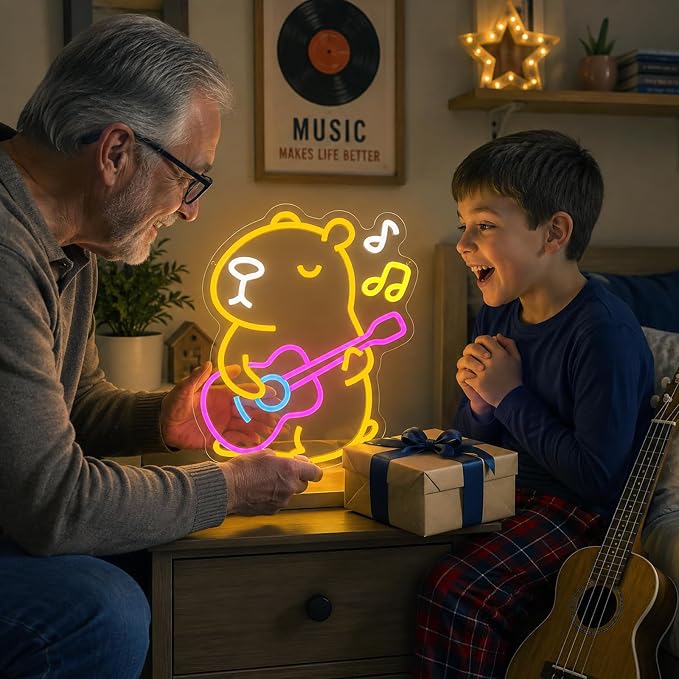Capybara Neon Sign Animal Neon Light LED Neon Capybara Light for Wall Decor - Image 7
