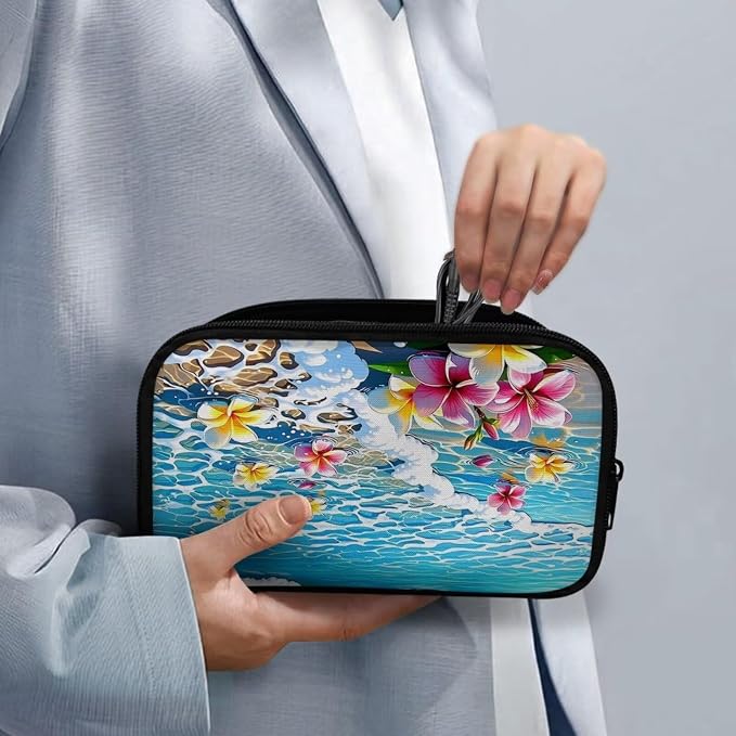 Beach Electronic Organizer Tech Accessory Pouch Electronic Accessories Carry Case Storage Bag for Cable Cord SD Card Travel Bag Cable Organizer - Image 4