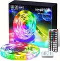 DAYBETTER (2rd Gen) SMD 5050 Remote Control Led Strip Lights 50ft Color Changing with 44Keys Remote Controller and 12V Power Supply for Bedroom by DAYBETTER