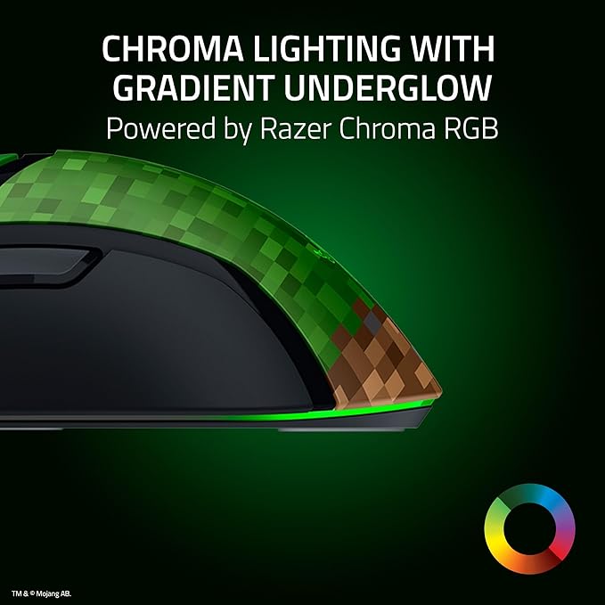 Razer Cobra Wired Gaming Mouse, 58g Lightweight, Minecraft Edition - Image 5