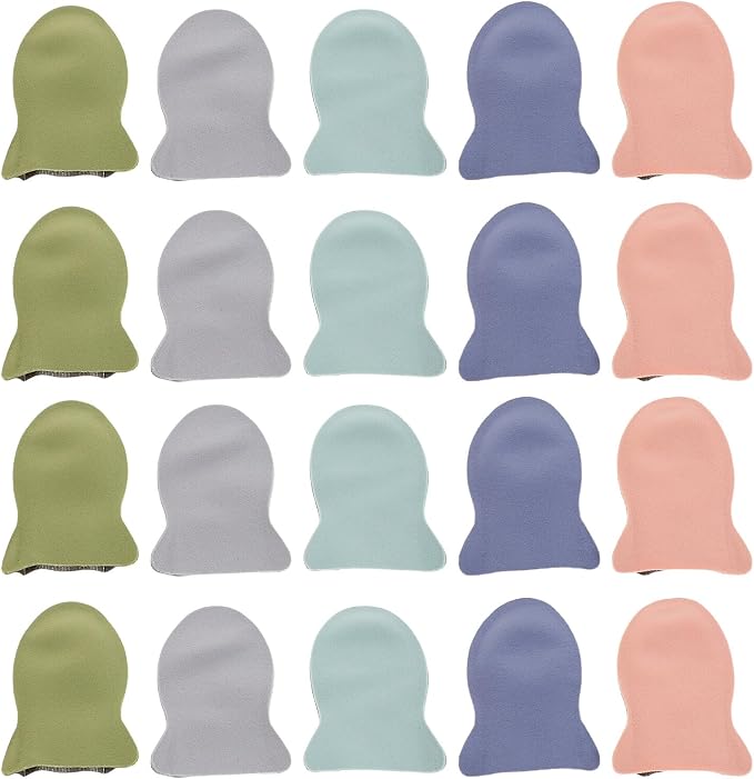 10 Pairs Gaming Finger Sleeves and Breathable Thumb Covers for Mobile and Pc, Sweatproof Touchscreen Gloves for Competitive Esports, Gray Blue Green Pink Assorted Colors by FELTECHELECTR