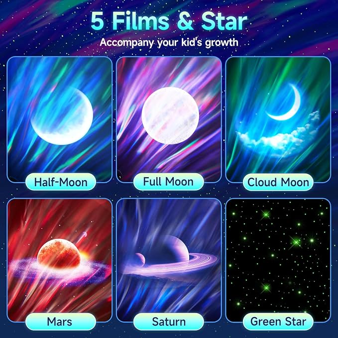 Iceberg Northern Lights Projector, Blue Galaxy Projector with Iceberg Base - Image 3