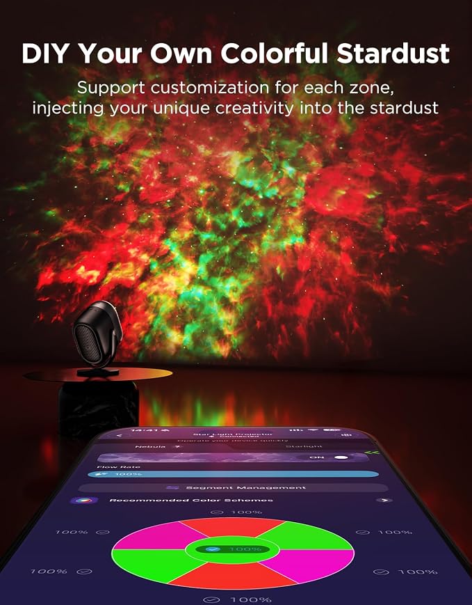 Govee Star Projector Lights, 7-Zone Nebula Effect, Compatible with Matter - Image 3