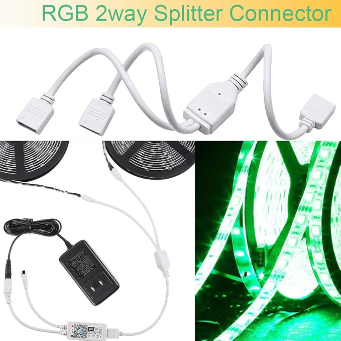 4 Pin LED Strip Connector Kit for10mm Wide LED Light Strip - Image 8