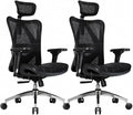 SIHOO M57 Ergonomic Mesh Office Chair, High Back Home Desk Chair with 3D Armrests, Lumbar Support and Adjustable Headrest, Comfortable Computer Chair, Big & Tall Office Chair Hold 330 LBS-Ebony by SIHOO