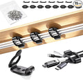Adjustable Elastic Adhesive Cable Clips Wire Holder Cord Organizer 15 Pack by Unknown