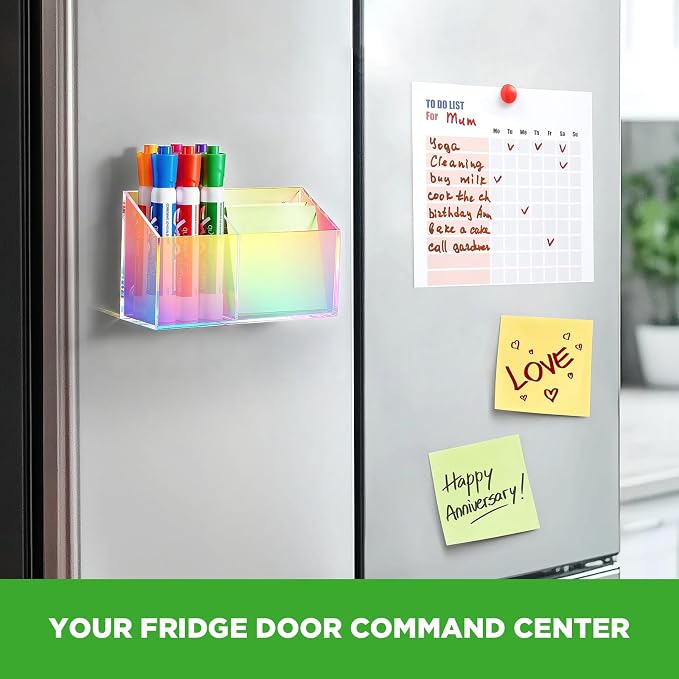 Acrylic Magnetic Pen Holder for Whiteboard,Fridge, School Supplies - Image 5