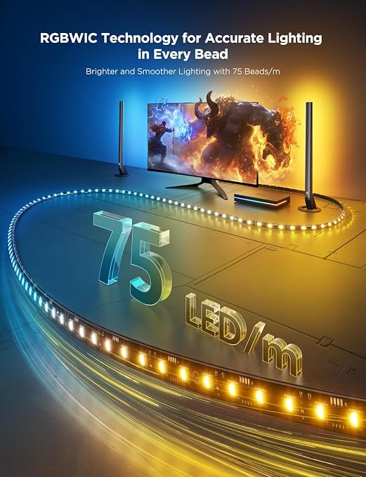 Govee HDMI 2.1 AI Sync Box Kit 2,8K/4K 144Hz,RGBICW for 27-34 Inch Monitor - Image 5