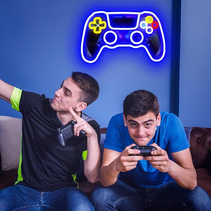 Game Room Neon Sign,Game Neon Lights Wall Decor for Internet Cafe, Gaming Room, Man cave, Bedroom Gift Art for Boys Girls Fans Gamer-15.8 x 10 IN-USB Powered-Acrylic - Image 4