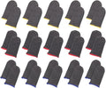 VILLCASE 18 Pairs Sweat-Resistant Gaming Finger Sleeves and Thumb Stalls Ultra-Thin Silver Fiber Finger Protectors Anti-Slip for Enhanced Touch Sensitivity Random Random Color by VILLCASE