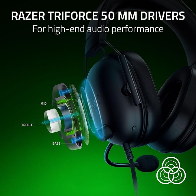 Razer BlackShark V2 X Xbox Gaming Headset, 3.5mm Audio Jack, Black - Image 2