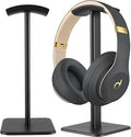 Headset Stand - Headphone Holder for Desk with Aluminum Hanger Compatible with All Over-Ear On-Ear Computer Xbox One PS5 PS4 PC Game Telephone Headsets (Black) by DGPLUS