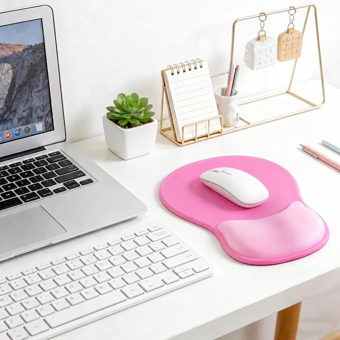Ergonomic Mouse Pad with Wrist Rest - Gel Wrist Support Mousepad with Non-Slip PU Base for Computer, Laptop, Office & Home - Image 7