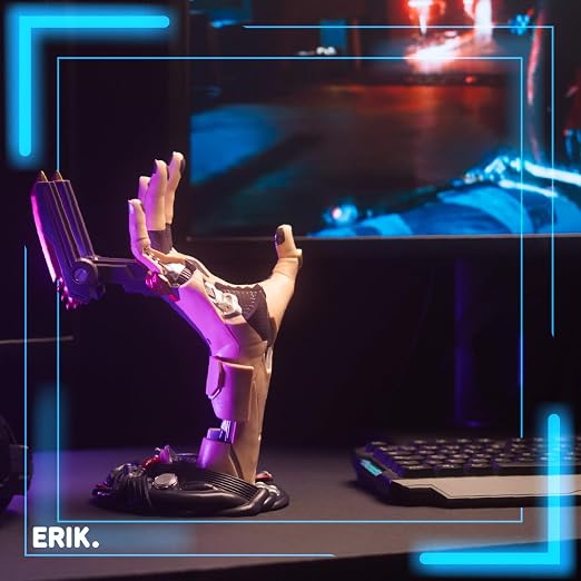 Grupo Erik Cyberpunk Gaming Controller Holder | Gaming Equipment | Headphone Stand & Controller | Gaming Accessories for Desk | Halloween Decorations Headset stand, gaming room decor - Image 6