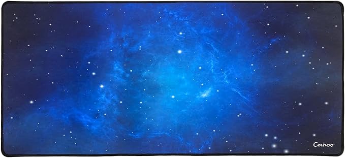 Large Mouse Pad Gaming XXL & Desk Keyboard Mat Size (35.4x15.7x0.1IN, 90x40 Sky Blue) by Cmhoo