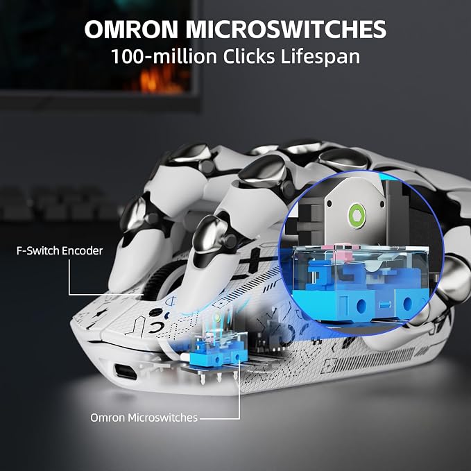 ATTACK SHARK G3 PRO Tri-Mode Wireless Gaming Mouse with RGB Charging Dock - Image 5