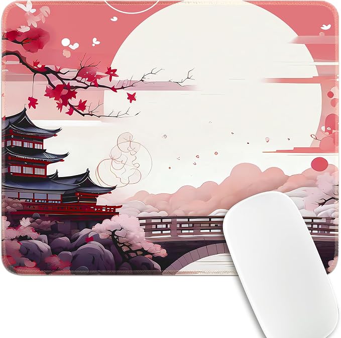 FreeNook Japanese Small Gaming Mouse Pad 10.2 x 8.3 in Computer Mouse Pad Anime Gaming Mousepad, Expanded Architecture Cute Desk Pad with Nop-Slip Suitable for Home Office by Unknown