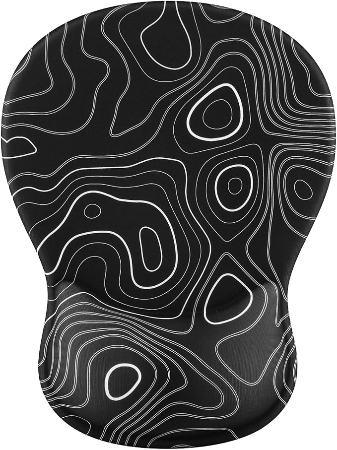 Ergonomic Mouse Pad with Wrist Rest - Gel Wrist Support Mousepad with Non-Slip PU Base for Computer, Laptop, Office & Home by Unknown
