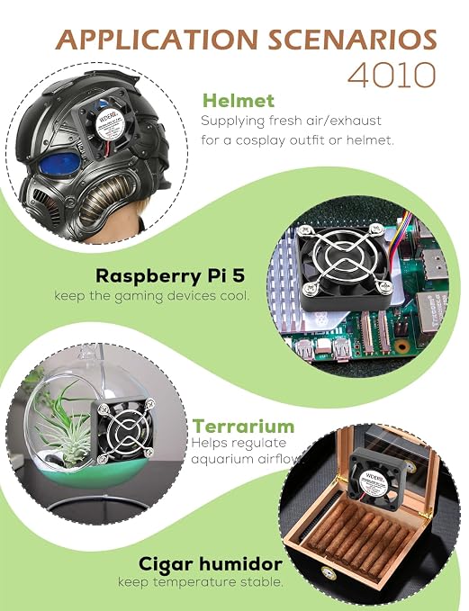 Mini 40mm x 10mm 5V USB DC Brushless High Speed Computer Cooling - Image 4