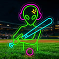 Baseball Neon Sign LED Wall Decor, Dimmable USB Powered Sports Neon Light for Bedroom, Man Cave & Dorm, Multicolor Baseball Neon Sign, Unique Gift for Men, Boys & Baseball Fans by Tailedi