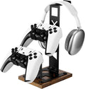 Gaming Headset Stand Game Headphone Organizer Controller Holder for Gamepad | Gaming Headphones Stand Gamepad Organizer Game Earphone Hanger Controller Hook for Desktop,Gaming Desk Accessories Black by CCAENI