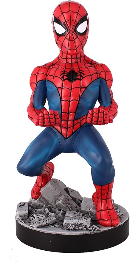 Exquisite Gaming: Marvel: The Amazing Spider-Man - Original Mobile Phone & Gaming Controller Holder, Device Stand, Cable Guys, Licensed Figure 8 Inch - Image 4
