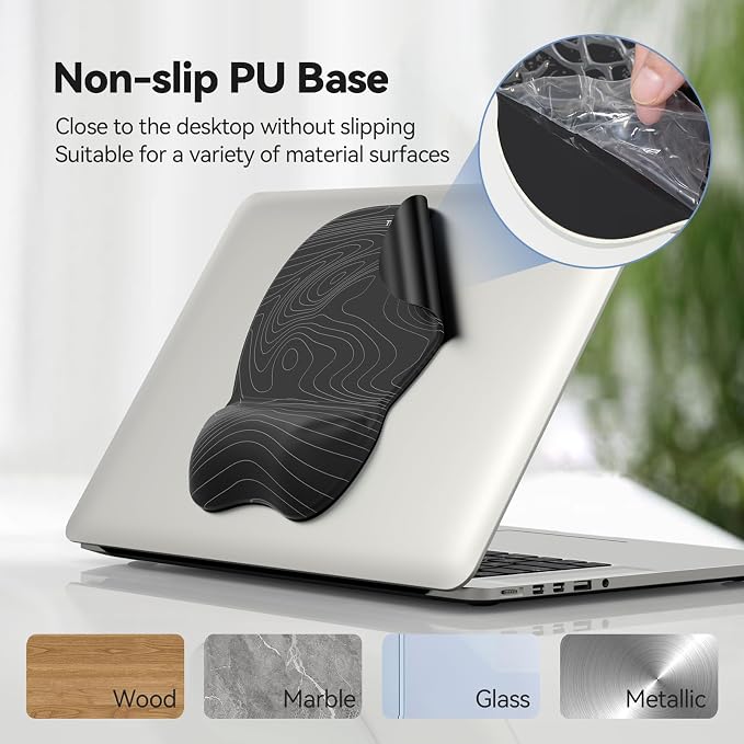 TECKNET Gel Ergonomic Mouse Pad & Keyboard Wrist Rest & Coaster - Image 6
