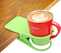 YOY Drink Cup Holder Clip - Table Desk Side Water Glass Beer Bottle Beverage Soda Coffee Mug Holder Cup Saucer Clip Design for Home Office, Green by YOY