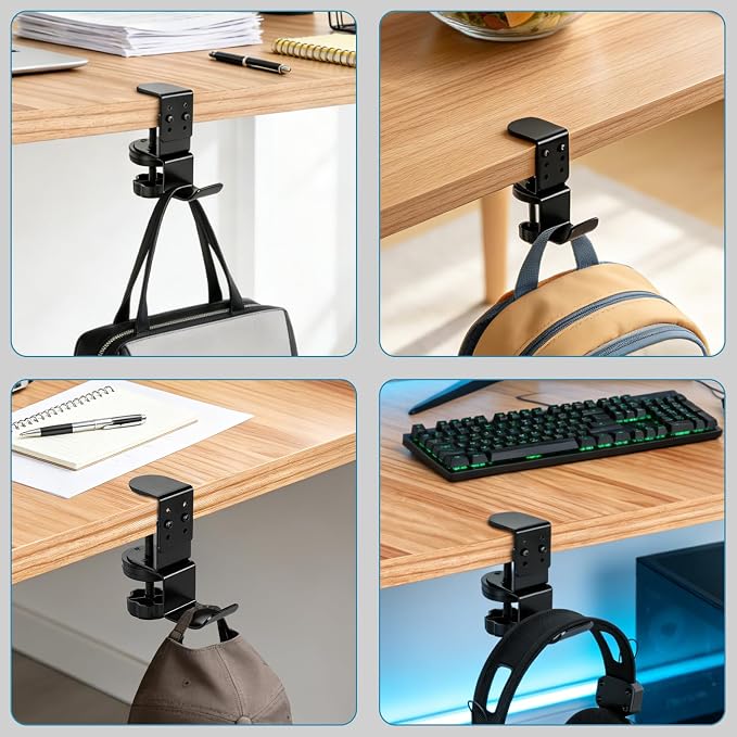 MYITYARD Clamp Mug Hooks Under Desk, Clip On Hook Cup Holder - Image 8