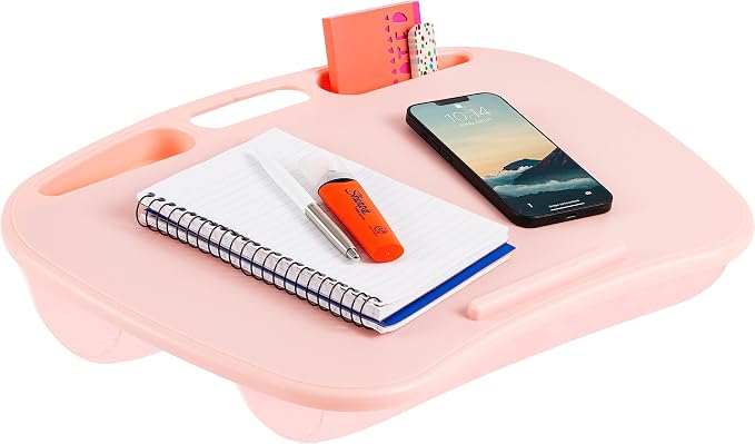 LAPGEAR MyDesk Lap Desk – Rose Quartz, Fits 15.6” Laptops by LapGear