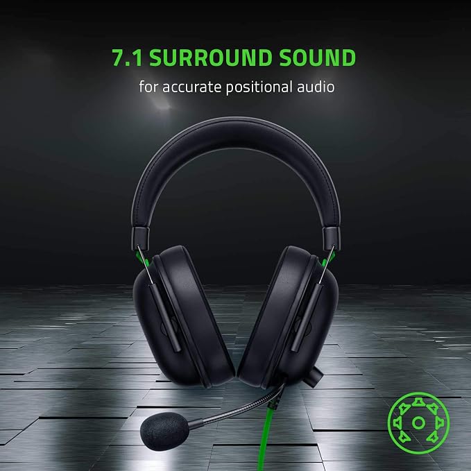 Razer BlackShark V2 X Gaming Headset: 7.1 Surround Sound - 50mm Drivers - Memory Foam Cushion - For PC, PS4, PS5, Switch - 3.5mm Audio Jack - Black - Image 7