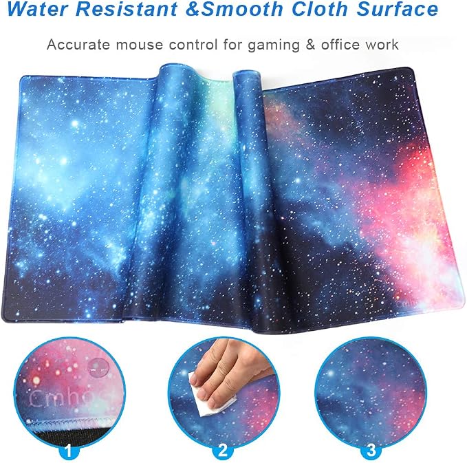 XXL Professional Large Mouse Pad & Computer Game Mouse Mat (35.4x15.7x0.1IN, 90x40 sky002) - Image 5