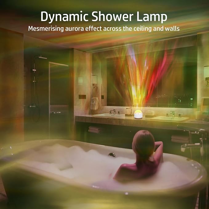 Northern Lights Projector, Rechargeable 16 Color Aurora Night Light Projector Mood Lighting with Dimmable & Remote Control for Bedroom Kids Teen Girl Gift Room Decor - Image 3