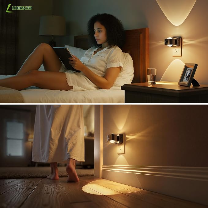 L LOHAS LED Motion Sensor Night Light, Projector Night Lights Plug in Wall - Image 5