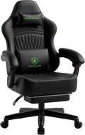 GTPLAYER Gaming Chair, Video Game Chairs with Footrest, PC Gamer Chairs for Adults - Padded High Back Ergonomic Reclining Silla Gamer, Linkage Armrest, Ace Pro, Black Green by GTPLAYER