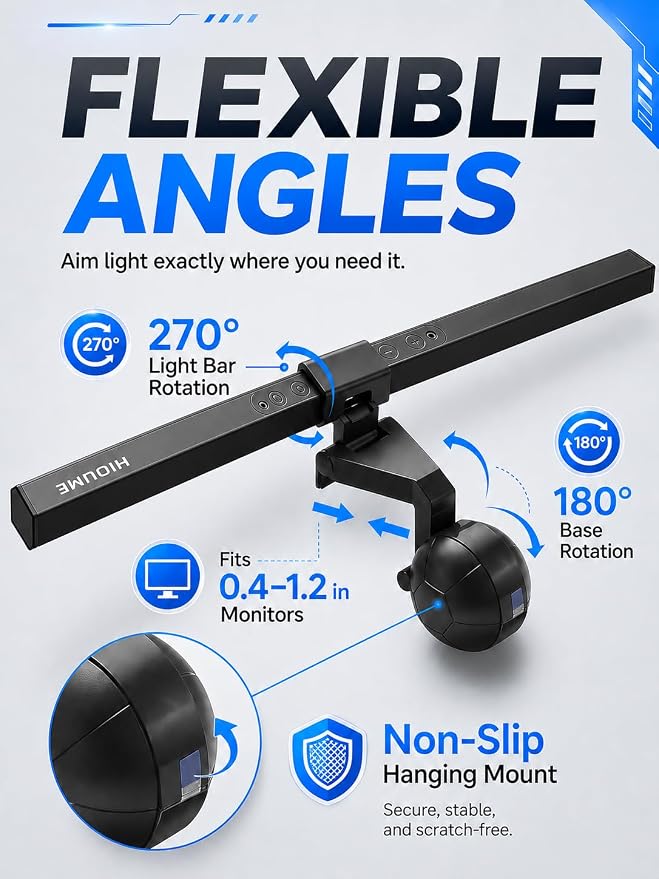 Computer Monitor Lamp, Screen LED Light Bar, USB Powered, No Screen Glare - Image 5