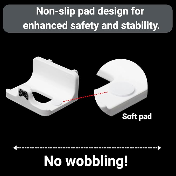 Pegboard Controller Holders, SKADIS Accessories, White | Compatible with IKEA SKADIS, for Playstation2/3/4/5, Switch Pro/2, Xbox Controller, 2PCS - Image 6