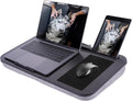 ASIEIT New Laptop Lap Desks for Adults, Fits Up to 17.3" Laptops, Portable Laptop Desk for Bed, Multi-Functional Bed Desk with Mouse Pad, Cushion, Phone Holder & Handle, Lap Stand for Bed, Couch, Car by ASIEIT
