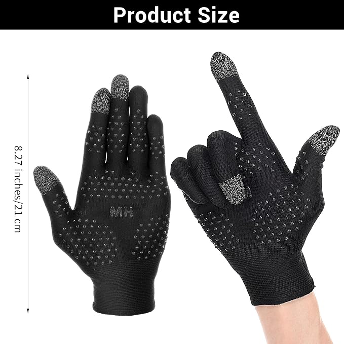 Ptwola Ultra-Thin Mobile Gaming Gloves Touchscreen Gaming Gloves Anti-Sweat Mobile Finger Sleeve Breathable - Image 2