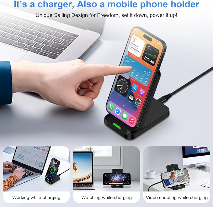 for Google Pixel Wireless Charging Stand for Pixel 11/10 Pro/10 Pro XL/9a - Image 6