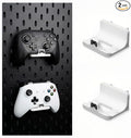 Pegboard Controller Holder Stand for Metal round hole pegboard | White | for PS2/3/4/5, Switch Pro/Pro 2, Xbox Controller, 2 PACK by Unknown