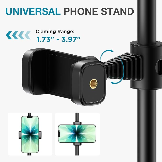 InnoGear Ring Light with Stand for Desk Computer Selfie Video 50 Modes - Image 4
