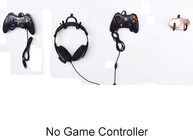 YYST Mini Flexible Wall Mount Holder Rack Organizer Compatible with PS3/PS4/PS5/Xbox 360/Xbox One/S/X/Elite/Series S/Series X Controller, Pro Controller - 4/PK- No Game Controller - Image 5