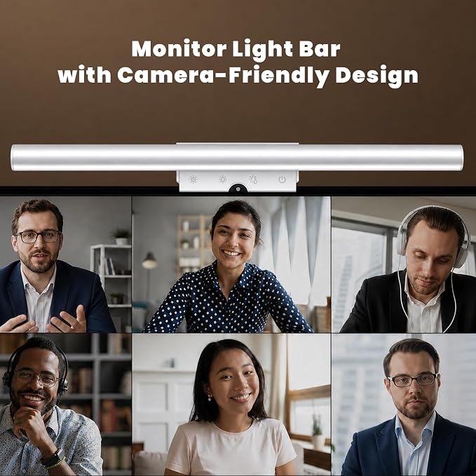 YEELIGHT Monitor Light Bar with Remote, Computer Monitor Lamp for Home Office Gaming, 250LM No Glare Eye-Care Screen Bar, Touch Control USB Desk Lamp with Stepless Dimming for Flat & Curved Monitor - Image 10