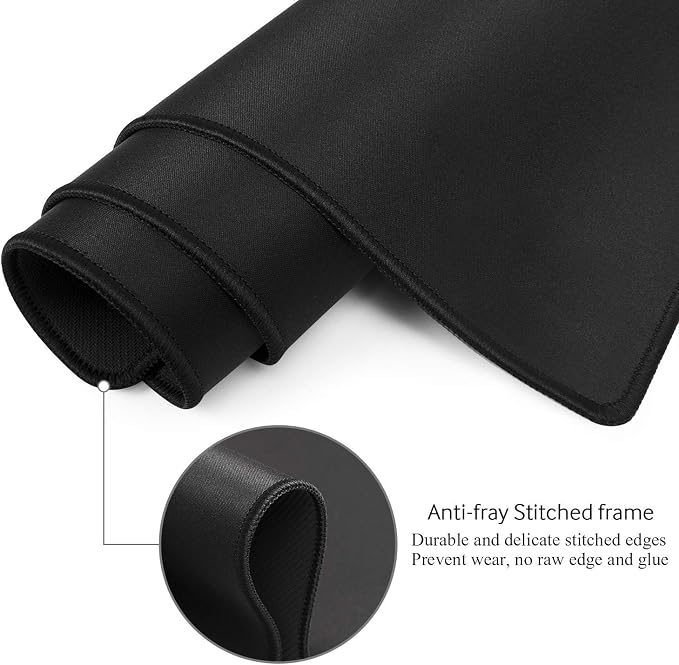 JIALONG Large Gaming Mouse Pad, Extended Mousepad with Black Stitched Edges, XXL Desk Mat, Big Computer Keyboard Mat for Gaming and Office, 35.4 x 15.7 inches - Image 2