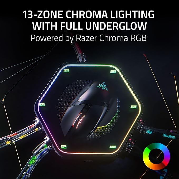 Razer Basilisk V3 Pro 35K Wireless Gaming Mouse, 140 Hr Battery, Black | 35K DPI Optical Sensor Gen 2, HyperScroll Tilt Wheel, 13 Customizable Controls, Chroma RGB, Optical Switches Gen 3 - Image 6