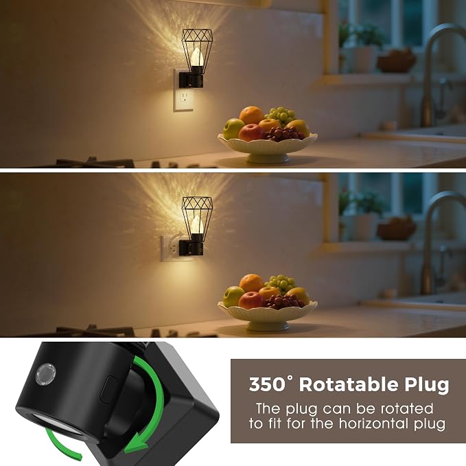 L LOHAS LED Night Light, 2 Pack Night Lights Plug into Wall - Image 4