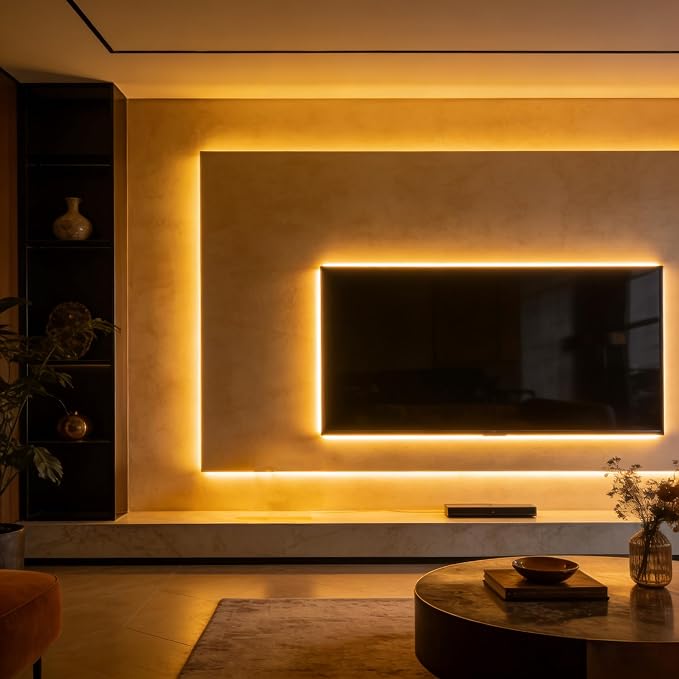 5V USB LED Strip Lights 6.56FT, 3Key COB Light Strip Warm White, Short LED Strip Light, Flexible Bright for Under Cabinet, Kitchen, TV Backlight, Shelves, Displays and TV Lights - Image 6