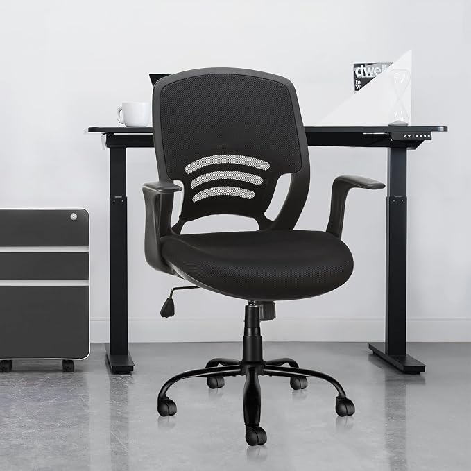 MASTERY MART Heavy Duty Office Chair Base Replacement, 2500 Lbs, 28"(70 cm), Metal Desk Chair Base Replacement Parts with Universal Gas Cylinder Hole and Casters Sockets, Matte Black - Image 2