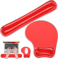 Gel Wrist Rest Mouse Pad Set, Ergonomic Support for Office Gaming by Laokiiy